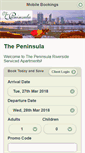Mobile Screenshot of bookings.thepeninsula.net