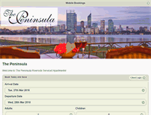 Tablet Screenshot of bookings.thepeninsula.net